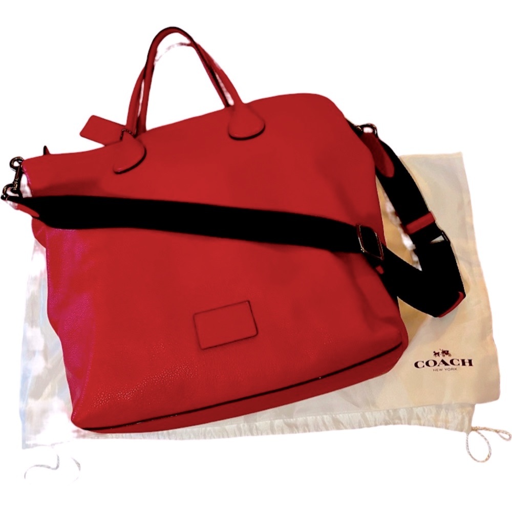 COACH MERCER TOTE IN PEBBLE LEATHER.  NWT